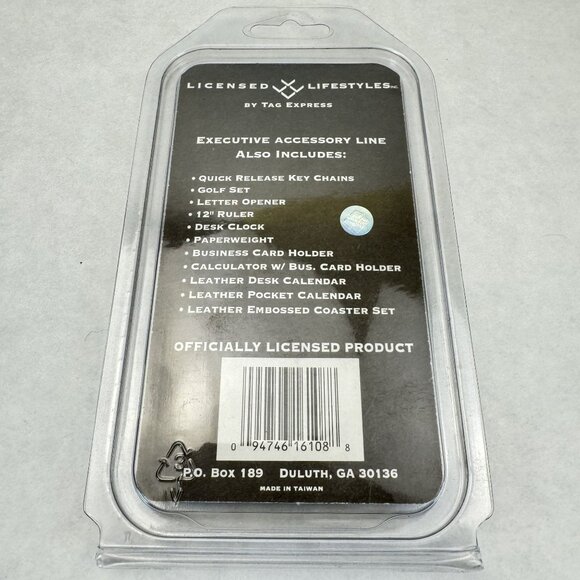 Denver Broncos Money Clip 24Kt Gold Plated Solid Brass NFL By Tag Express NEW - Picture 3 of 5